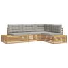 vidaXL 4 Bucată Set de canapele de exterior Poliester Alb