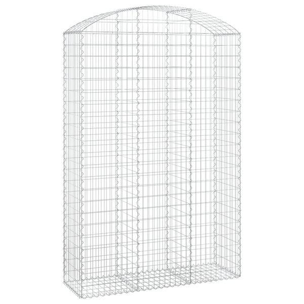 vidaXL Coș gabion arcuit, 150x50x220/240 cm, fier galvanizat