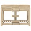vidaXL Pat Etajat pentru Copii Stejar Sonoma 80 x 160 cm Lemn compozit