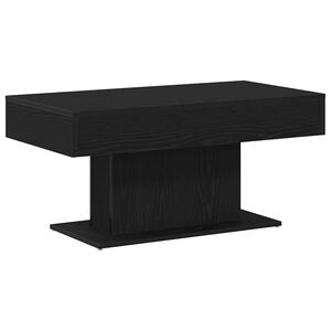 vidaXL Masă de cafea Stejar Negru 96 x 50 x 45 cm Lemn prelucrat