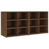 vidaXL Pantofare, 2 buc., stejar maro, 52,5x30x50 cm