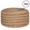 vidaXL Fr&acirc;nghie din Jute 1 mm natural 100% jute Tossa