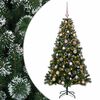 vidaXL Brad de Crăciun artificial cu globuri 120 cm 150 LED-uri