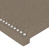 vidaXL Tăblie de pat gri taupe 90x5x118/128 cm, material textil