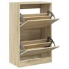 vidaXL Pantofar, stejar sonoma, 60x34x96,5 cm, lemn compozit