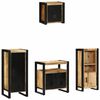 vidaXL Set de mobilier pentru baie cu sertar 4 pcs Lemn de mango solid