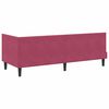 vidaXL Cadru de pat colțar cu headboard bordo 80 x 200 cm Catifea