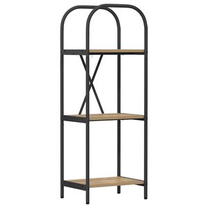 vidaXL Raft pentru cărți Stejar Artizanal 40 x 30 x 109 cm