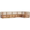 vidaXL Set de canapele de exterior 5 pcs natural Lemn Solid de Acacia