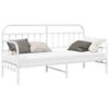 vidaXL Cadru de pat de zi Alb 80 x 200 cm Oțel vopsit electrostatic