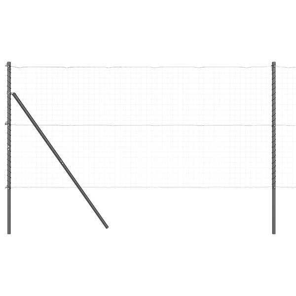 vidaXL Stâlp de gard. Altele 52 pcs Gri 3,2 x 3,2 x 190 cm Oțel