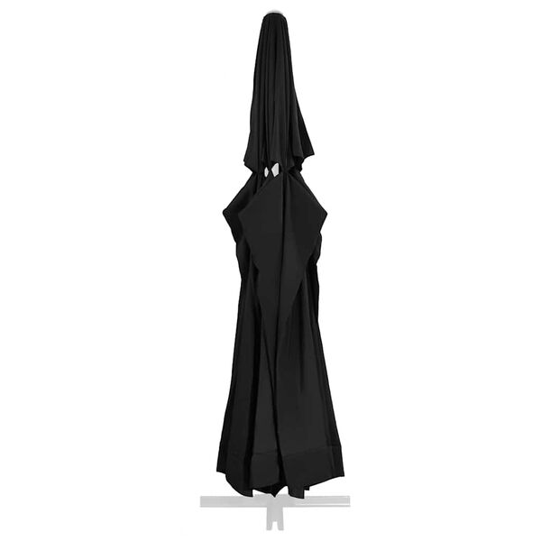 vidaXL P&acirc;nză de schimb umbrelă de soare de grădină negru 610 cm
