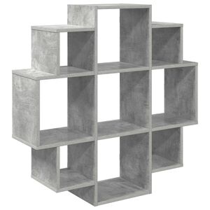 vidaXL Raft de perete Gri Beton 90 x 25 x 90 cm Lemn prelucrat