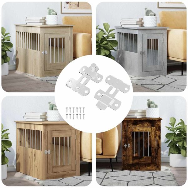 vidaXL Yale pentru ușă 2 pcs Argintiu 70 x 8 mm Oțel