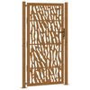 vidaXL Poartă de grădină 100x175 cm, oțel rezistent la intemperii, model cu urme