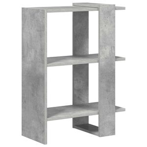 vidaXL Raft pentru cărți 2 niveluri 52 x 25 x 71,5 cm Lemn prelucrat