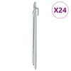 vidaXL Țăruși de cort 24 buc., formă V, 25 cm, &Oslash;20 mm, oțel galvanizat