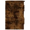 vidaXL Noptiere pe perete, 2 buc., stejar afumat, 41,5x36x53 cm