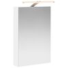 vidaXL Dulap cu oglindă pentru baie Alb 40 x 10,5 x 60,5 cm