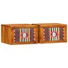 vidaXL Dulap de noapte 2 buc. Maro 35 x 30 x 22 cm