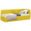 vidaXL Cadru de pat colțar cu headboard Galben 80 x 200 cm Catifea