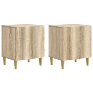 vidaXL Dulap de noapte 2 buc. Stejar Sonoma 43 x 34,5 x 50 cm