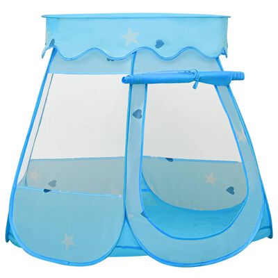 vidaXL Cort de joacă pentru copii, albastru, 102x102x82 cm
