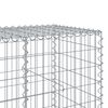 vidaXL Coș gabion cu capac, 700x100x100 cm, fier galvanizat