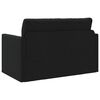vidaXL Pat canapea 110cm Negru țesătură