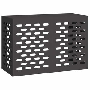 vidaXL Husă pentru aer condiționat Negru 90 x 40 x 60 cm Oțel