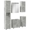 vidaXL Set de mobilier pentru baie TULUM 5 buc. Gri din beton