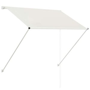 vidaXL Copertină retractabilă, crem, 150 x 150 cm