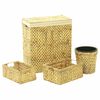 vidaXL Set accesorii de baie, 4 piese, zambilă de apă