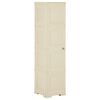 vidaXL Dulap din plastic, 40x43x164 cm, alb angora, design de lemn