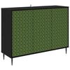 vidaXL Bufet GELEEN Stejar Negru 102 x 33 x 76 cm Lemn prelucrat