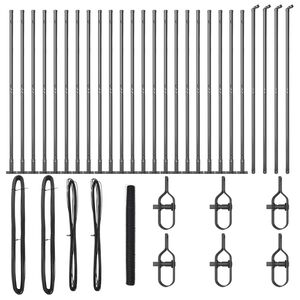 vidaXL St&acirc;lp de gard. Gri