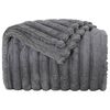 vidaXL Pături de aruncat 6 pcs Gri &icirc;nchis 240 x 220 cm Molton