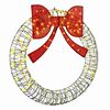 vidaXL Coroană 150 LED-uri Alb cald 121 x 121 x 10 cm Ratan