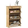 vidaXL Dulap pantofi "Corona", 99x32x85 cm, lemn masiv de pin