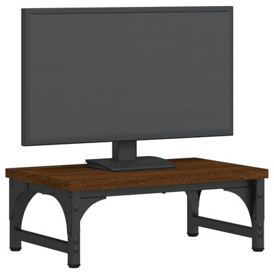 vidaXL Suport pentru monitor, stejar maro, 37x23x14 cm, lemn compozit