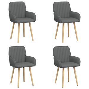 vidaXL Scaune de dining 4 buc. Țesătură Gri &icirc;nchis 56,5 x 50 x 87,5 cm