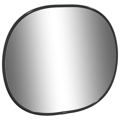 vidaXL Oglindă de perete, negru, 30x25 cm