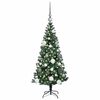 vidaXL Pom de Crăciun artificial pre-iluminat cu 150 LED Verde 120 cm