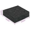 vidaXL Pat din granulate de cauciuc Negru 9 x 9 x 2 cm Cauciuc