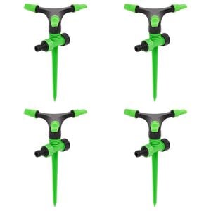 vidaXL Aspersoare rotative 4 buc. verde și negru 16x13,5x25,5cm ABS&PP