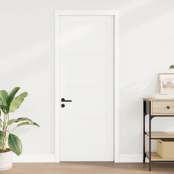 vidaXL Ușă de interior ORKDAL Alb 78 x 211 cm placaj