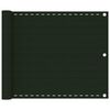 vidaXL Paravan de balcon, verde &icirc;nchis, 75x300 cm, HDPE