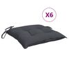 vidaXL Perne de scaun, 6 buc., antracit, 40x40x7 cm, textil oxford