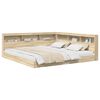 vidaXL Pat bibliotecă Stejar sonoma 180 x 200 cm Lemn prelucrat