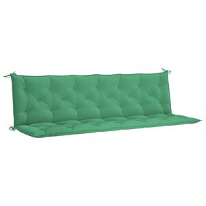 vidaXL Pernă bancă de grădină, verde, 200x(50+50)x7cm, material oxford